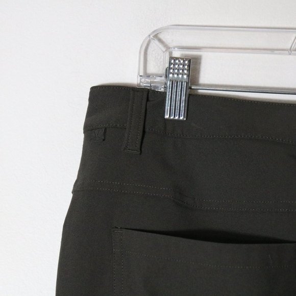 Lululemon Mens ABC Pants 33x32 Gray Warpstreme Pants Chino Stretch Work - Picture 6 of 9